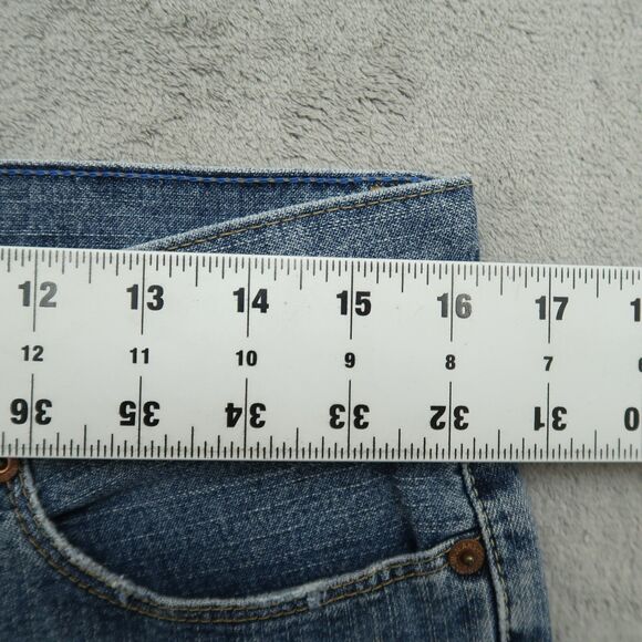 Calvin Klein Jeans Women's Size 8 Blue Mid-Rise Cropped Denim Pants 25" Inseam - Picture 4 of 16